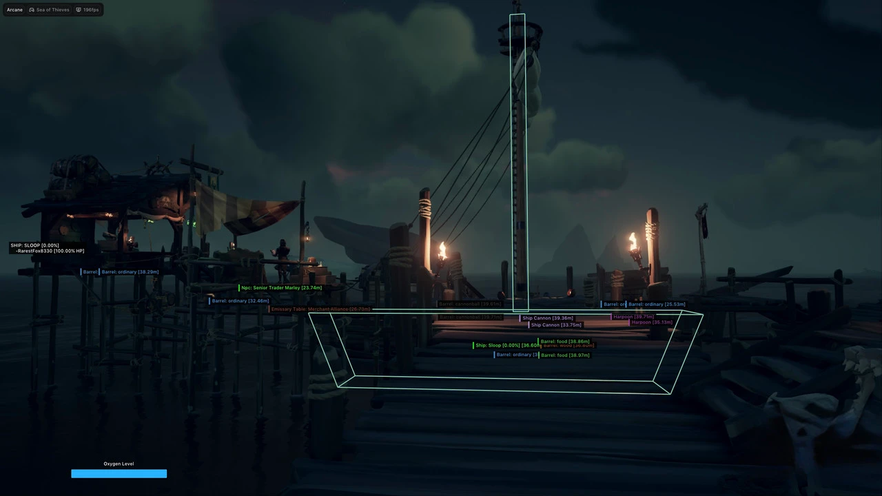 Sea of Thieves ESP showing a pirate below deck