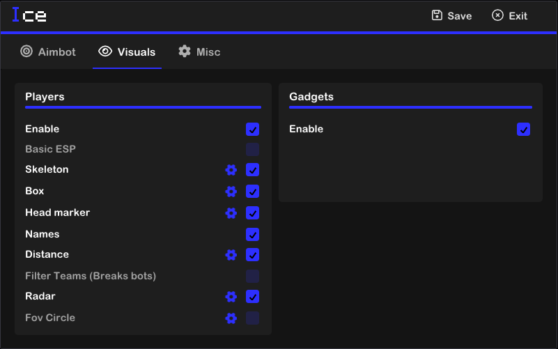 R6 Ice DMA Visuals