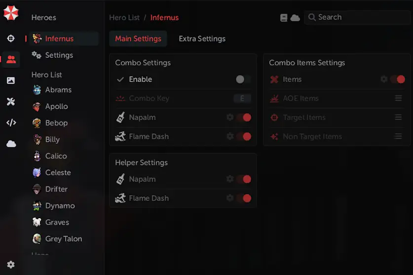 Deadlock Umbrella Hero Settings