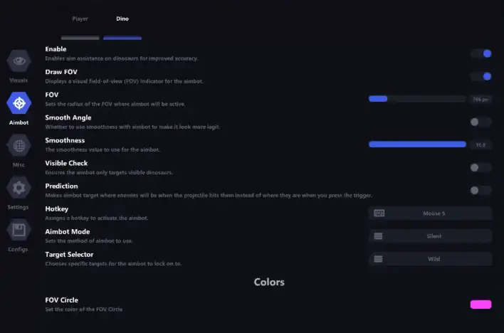 ARK Survival Ascended Full Aimbot Configuration