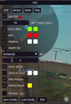 CS2 DMA Menu Configuration