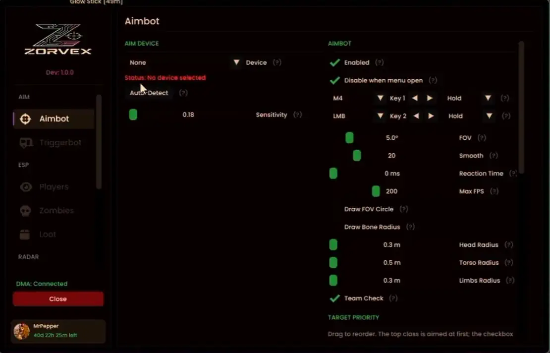 DayZ DMA Aimbot