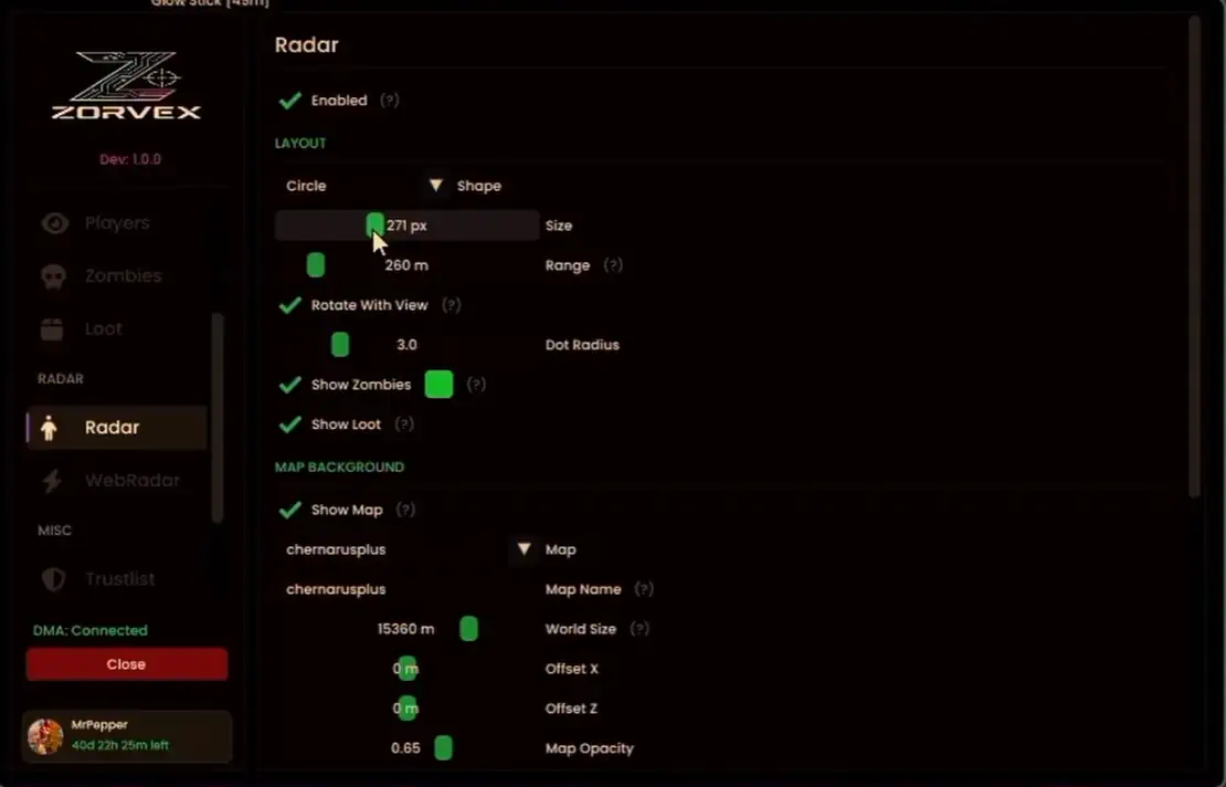 DayZ DMA Radar