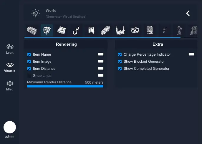 Dead By Daylight DMA World ESP Menu