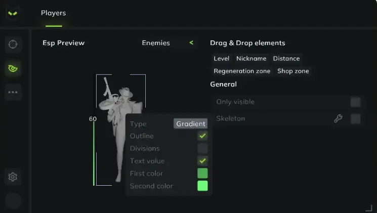 Deadlock Predator Player ESP Menu