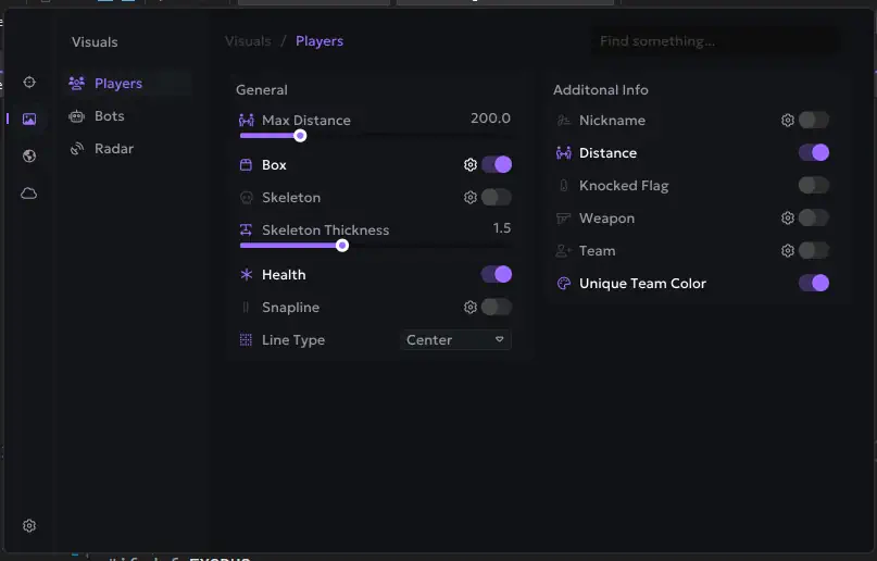Delta Force Astral Player ESP Menu
