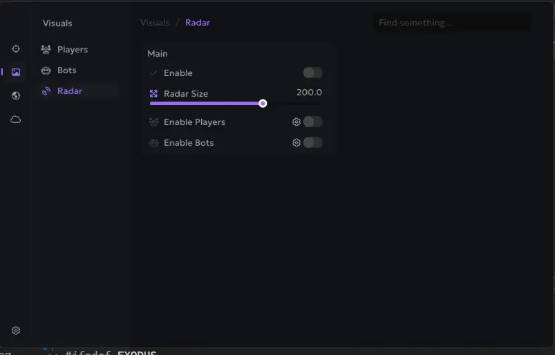 Delta Force Astral Radar Menu