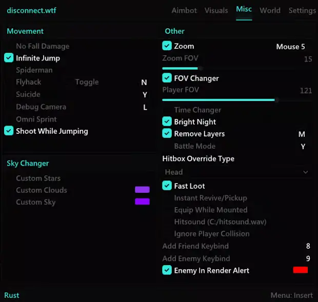 Rust Disconnect External Misc