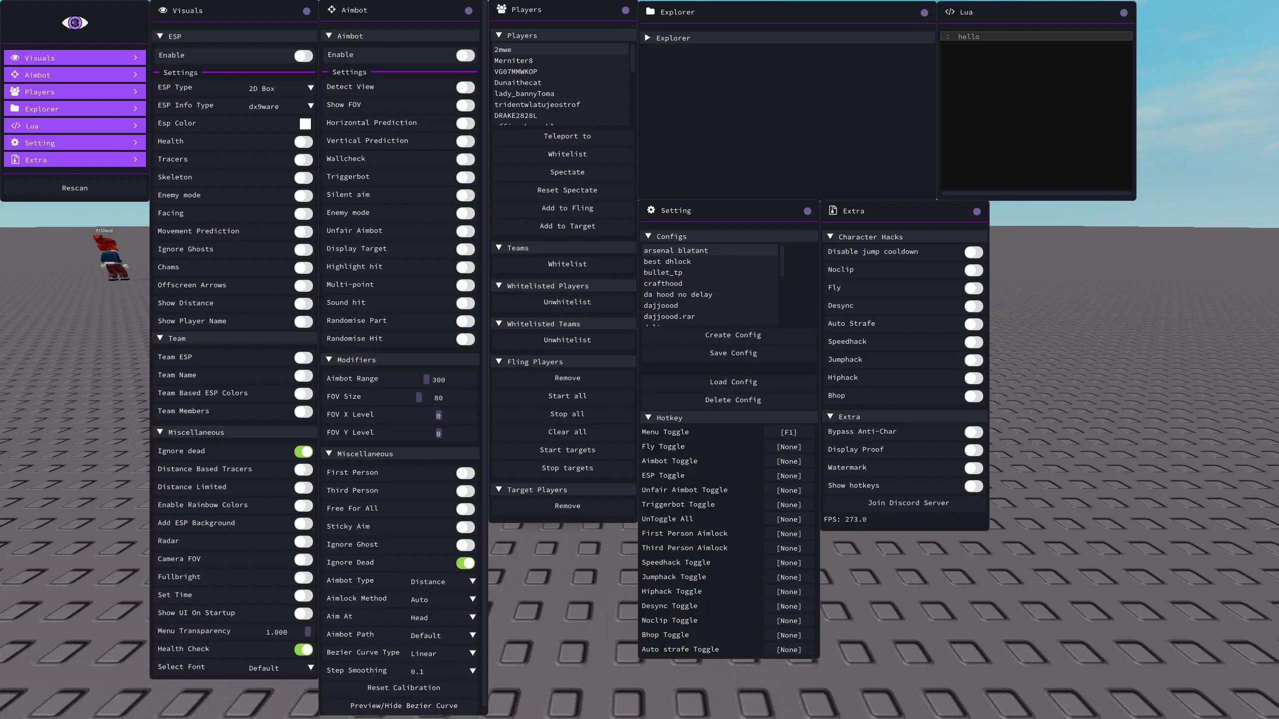 Roblox DX9 Whole Interface