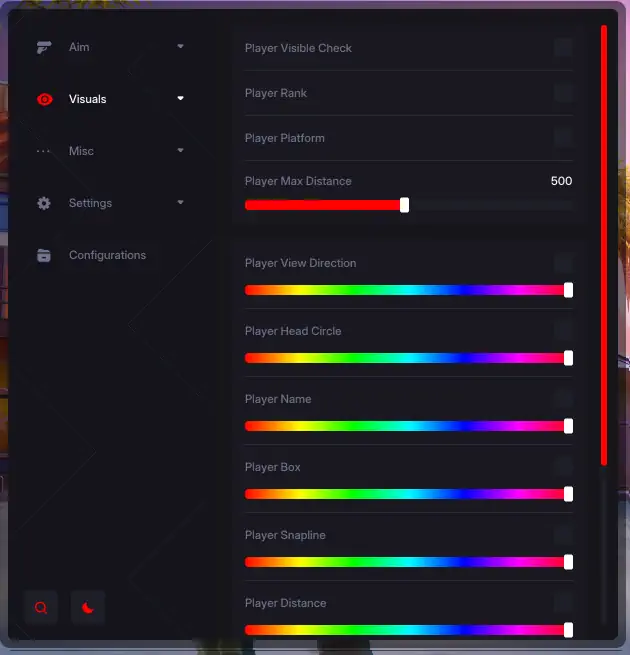 Fortnite Hero Player ESP Menu
