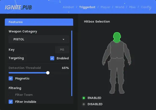 Apex Ignite Triggerbot Settings