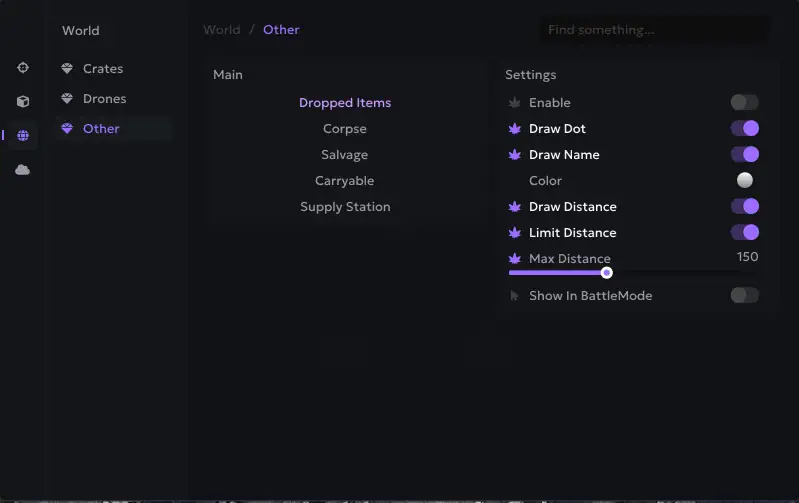 Arc Raiders Astral World ESP / Other Menu