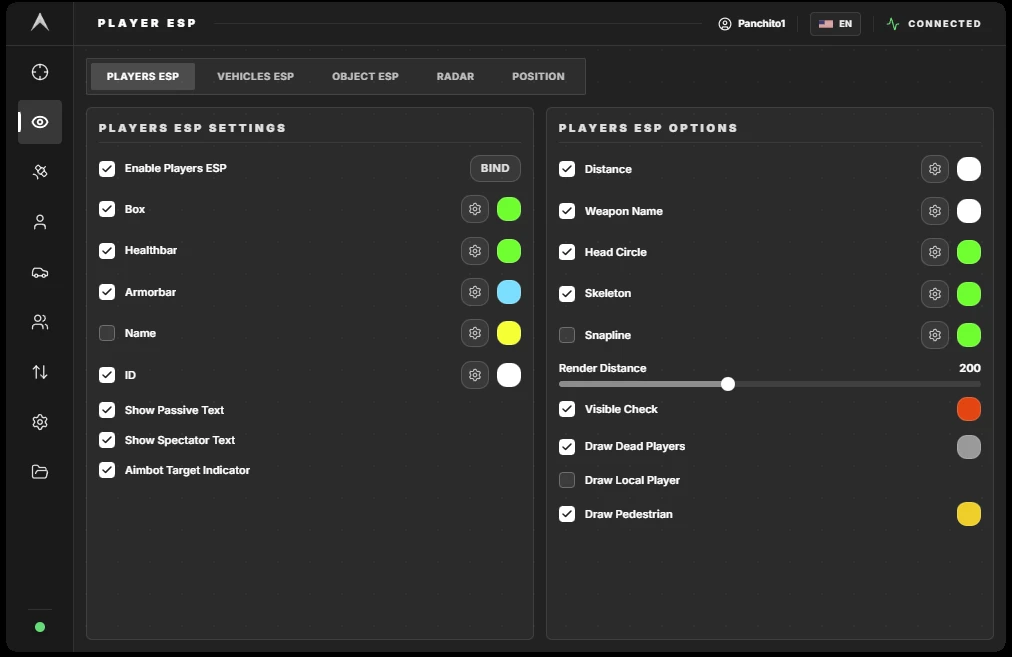 GTA / FiveM Ambient DMA Player ESP