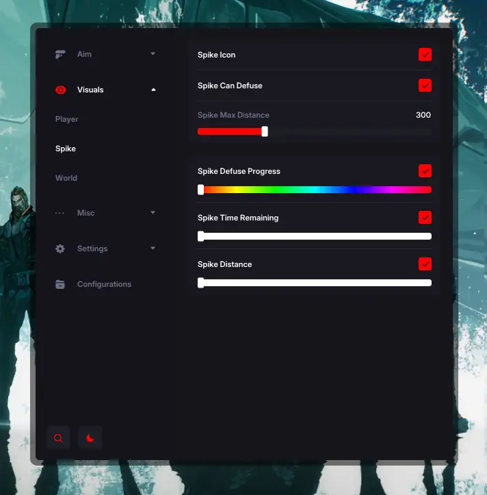 Valorant Hero World ESP Menu